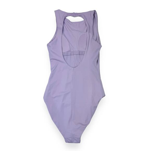 Andie Swim Womens Corsica High Neck One Piece Swimsuit Small Lavender - Picture 7 of 15